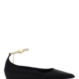 BALLET FLATS WITH ANKLE CHAIN