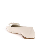 PATENT LEATHER BALLET FLATS WITH ASYMMETRICAL BOW