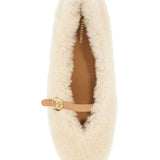 SHEARLING BALLET FLATS