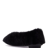 SHEARLING BALLET FLATS