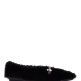 SHEARLING BALLET FLATS