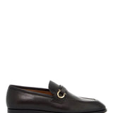 SMOOTH LEATHER LOAFERS WITH GANCINI