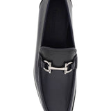 SMOOTH LEATHER LOAFERS WITH GANCINI