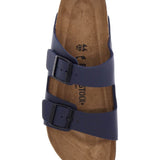 DARK BLUE ARIZONA SANDALS IN BIRKOFLOR WITH CORK SOLE