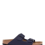 DARK BLUE ARIZONA SANDALS IN BIRKOFLOR WITH CORK SOLE