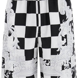 PRINTED SILK BERMUDA SHORTS SET