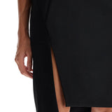 ASYMMETRIC MIDI SKIRT