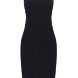 STRETCH CADY SHEATH DRESS