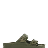 KHAKI SYNTHETIC ARIZONA EVA SLIPPERS WITH TWO STRAPS