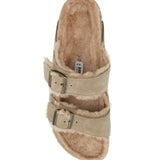 NARROW FIT ARIZONA SHEARLING SLIDES