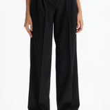 TWILL WIDE-LEG TROUSERS IN PAL