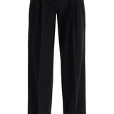 TWILL WIDE-LEG TROUSERS IN PAL