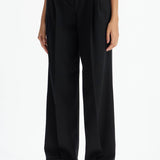 TWILL WIDE-LEG TROUSERS IN PAL