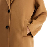 DOUBLE WOOL COAT WITH SCREWDRIVER DESIGN