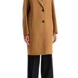 DOUBLE WOOL COAT WITH SCREWDRIVER DESIGN