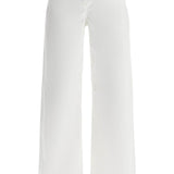 WIDE LEG TWILL TROUSERS IN ITALIAN