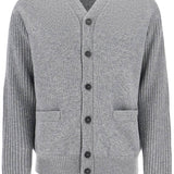 WOOL CARDIGAN WITH PATCHES