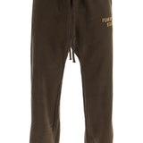 DARK BROWN COTTON SWEATPANTS MODERN DESIGN