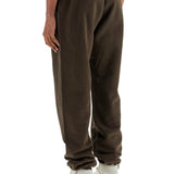 DARK BROWN COTTON SWEATPANTS MODERN DESIGN