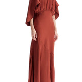 MAXI DRESS EDEN WITH CAPE SLEEVES