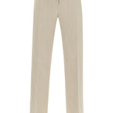 TAILORED STRAIGHT LEG LINEN BLEND TROUSERS