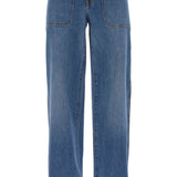 HIGH-WAISTED CARGO STYLE JEANS IN