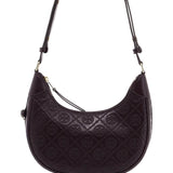 HALF-MOON LEATHER T MONOGRAM BAG