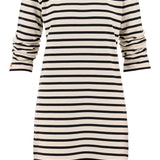 "STRIPED COTTON DRESS WITH EIGHT