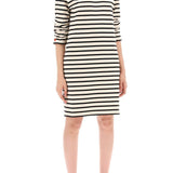 "STRIPED COTTON DRESS WITH EIGHT