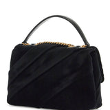 SMALL KIRA VELVET SHOULDER BAG.