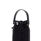 MONOGRAM T BUCKET BAG WITH RHINEST