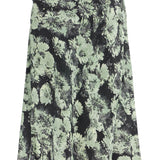 PRINTED SATIN SKIRT