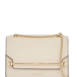 EAST/WEST MINI COMPACT SHOULDER BAG IN VANILLA CALF LEATHER