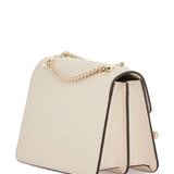 EAST/WEST MINI COMPACT SHOULDER BAG IN VANILLA CALF LEATHER