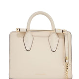 MINI HANDBAG IN BEIGE LEATHER WITH REMOVABLE SHOULDER STRAP