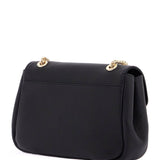 BLACK CALFSKIN MINI BAG WITH GOLD CHAIN