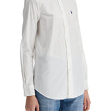 WHITE SLIM FIT COTTON SHIRT FOR WOMEN WITH LONG SLEEVES