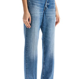 LIGHT BLUE HIGH-WAISTED STRAIGHT WOMEN'S JEANS