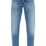 LIGHT BLUE HIGH-WAISTED STRAIGHT WOMEN'S JEANS