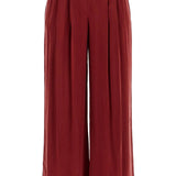 SILK SATIN PALAZZO PANTS IN NINE