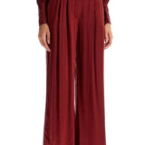 SILK SATIN PALAZZO PANTS IN NINE