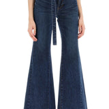 BOOT CUT JEANS WITH MATCHING BELT