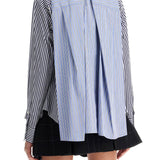 POPLIN STICKED SHIRT WITH