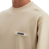 'ROUND NECK SWEATSHIRT WITH GROS GRAIN