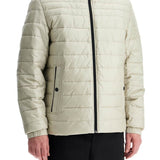 LIGHT BEIGE QUILTED JACKET WITH ZIP