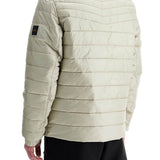 LIGHT BEIGE QUILTED JACKET WITH ZIP