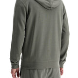 REGULAR FIT GRAY ZIP-UP HOODIE