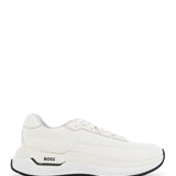 WHITE COTTON VOID_RUNN_LTNY SNEAKERS WITH HOOK-AND-LOOP CLOSURE