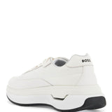 WHITE COTTON VOID_RUNN_LTNY SNEAKERS WITH HOOK-AND-LOOP CLOSURE