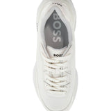 WHITE COTTON VOID_RUNN_LTNY SNEAKERS WITH HOOK-AND-LOOP CLOSURE